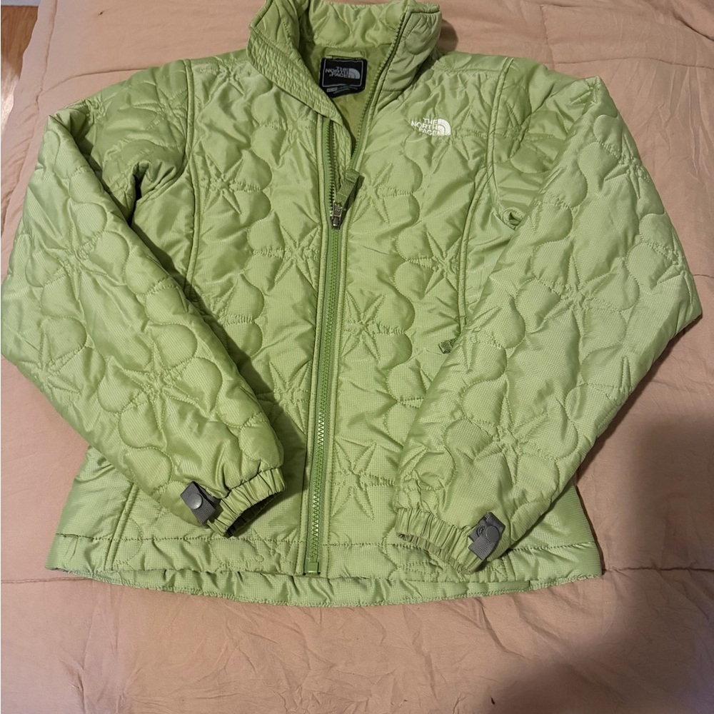 The North Face Light Green Quilted Jacket